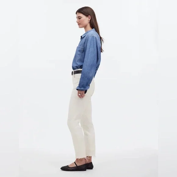 Madewell The Perfect Vintage Jean In Tile White Size W 23 NWT - Picture 4 of 8